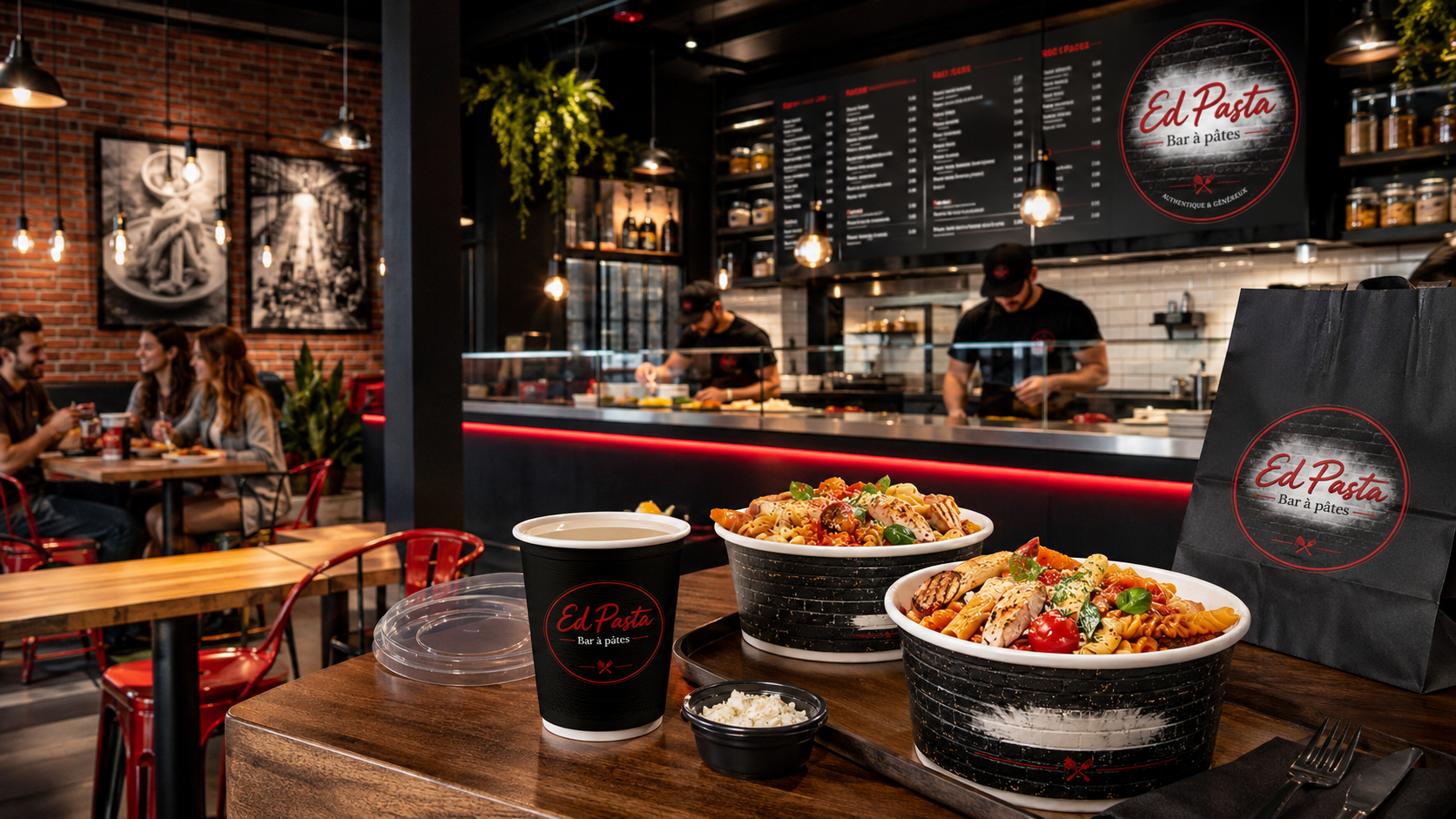 Ambiance EdPasta avec bowl